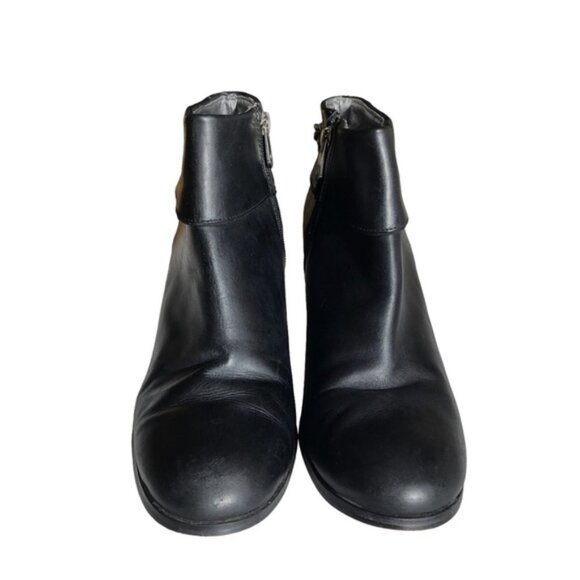 Adrienne Vittadini Clarine Ankle Boot Size 10 Heel Leather Chain - Picture 5 of 12